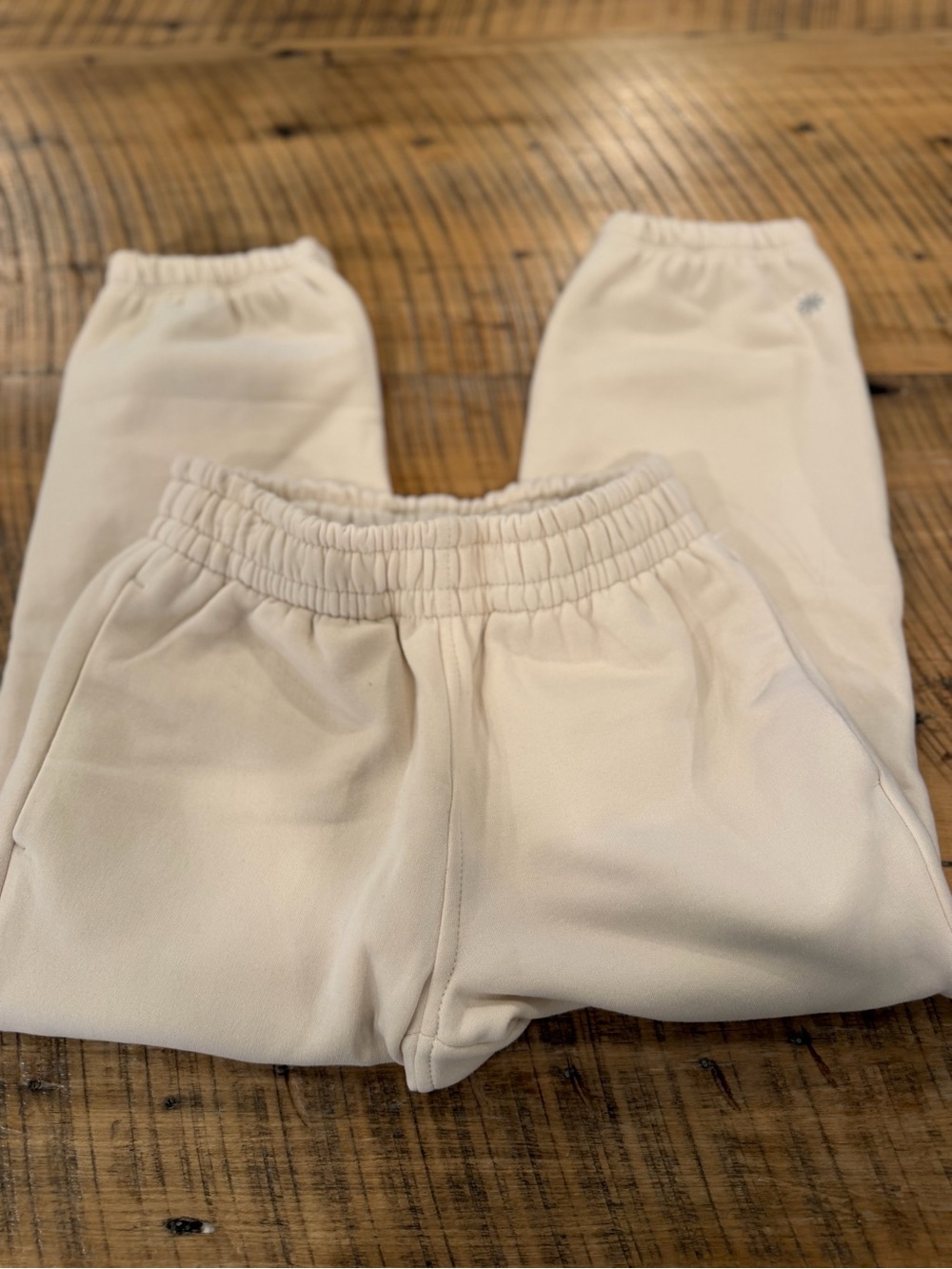 Athleta Kids Cream Jogger Pants NWOT